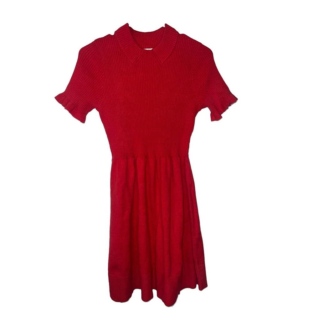 Free Assembly Girls Red Sweater Dress Size XL 14-16-New
